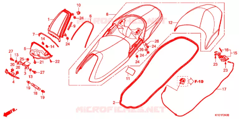 SELLE Honda SCOOTER 250 FORZA 2014  NSS250AD