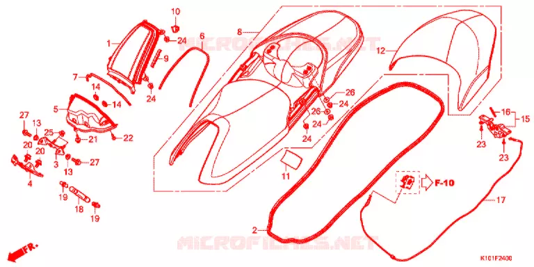SELLE Honda SCOOTER 250 FORZA 2017  NSS250AG