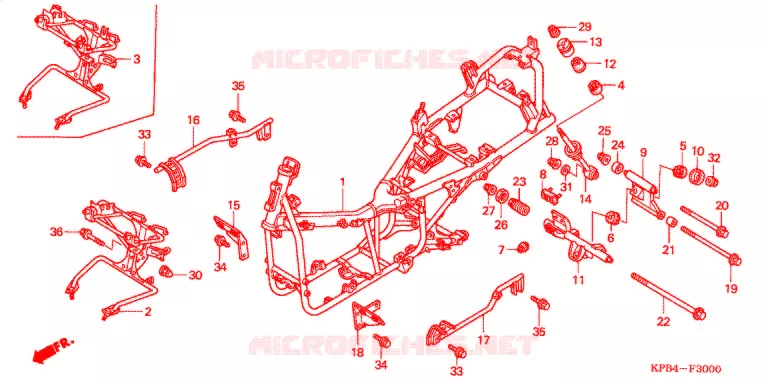 CADRE Honda SCOOTER 250 REFLEX 2006  NSS250AS6