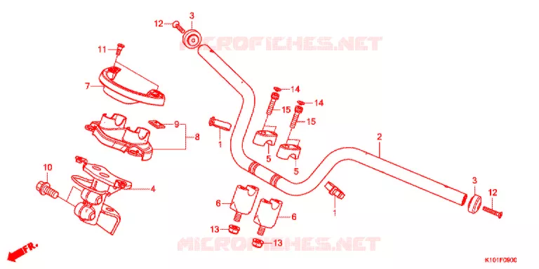 GUIDON Honda SCOOTER 250 FORZA 2014  NSS250D
