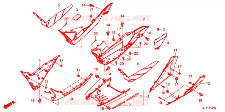 MARCHE PIEDS Honda SCOOTER 250 FORZA 2014  NSS250D