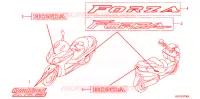 AUTOCOLLANTS pour Honda FORZA 250 Z 2008