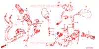 COMMODO   CABLE   RETROVISEUR pour Honda FORZA 250 Z 2008