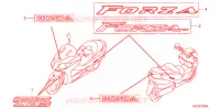 AUTOCOLLANTS pour Honda FORZA 250 Z 2009