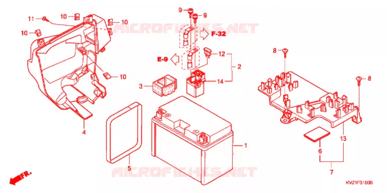 BATTERIE Honda SCOOTER 250 FORZA 2008  NSS250DA8