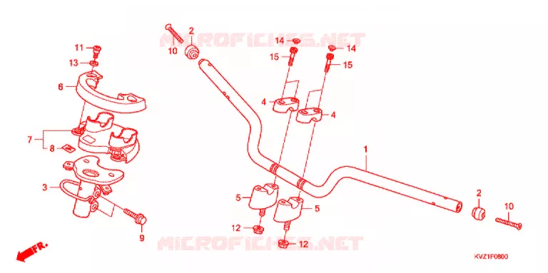 GUIDON Honda SCOOTER 250 FORZA 2009  NSS250DA9