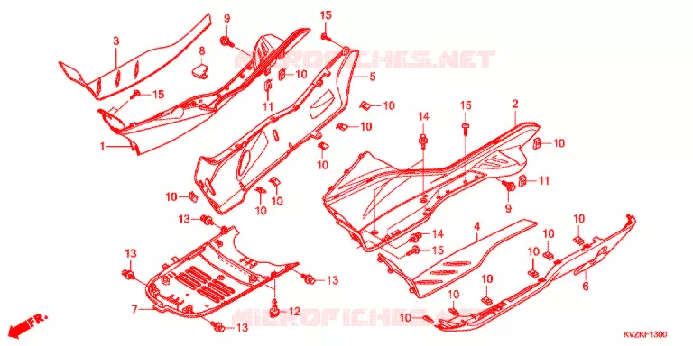 MARCHE PIEDS Honda SCOOTER 250 FORZA 2013  NSS250DAB