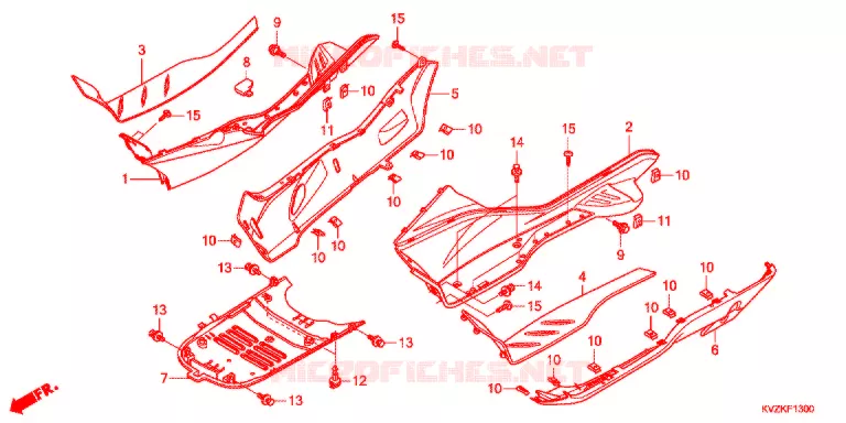 MARCHE PIEDS Honda SCOOTER 250 FORZA 2012  NSS250DB