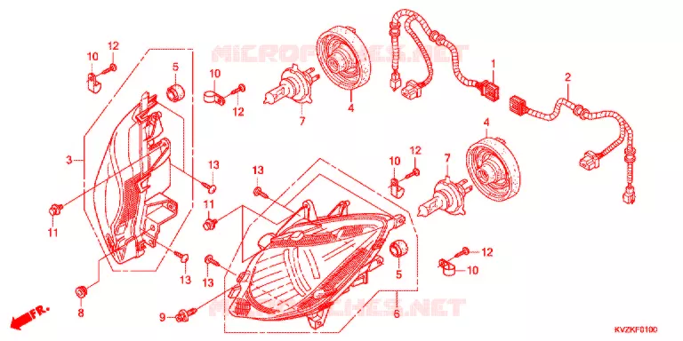 PHARE Honda SCOOTER 250 FORZA 2015  NSS250DB