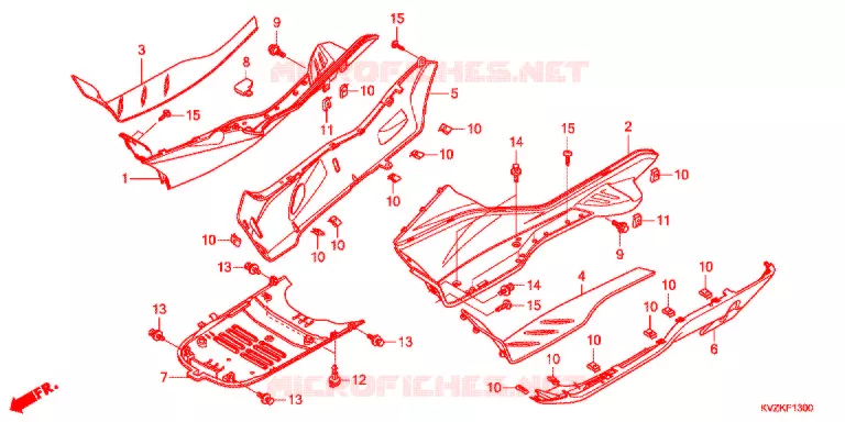 MARCHE PIEDS Honda SCOOTER 250 FORZA 2012  NSS250DC