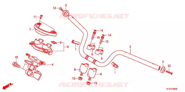 GUIDON Honda SCOOTER 250 FORZA 2016  NSS250G