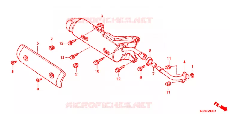 SILENCIEUX D'ECHAPPEMENT Honda SCOOTER 250 REFLEX 2007  NSS250S7