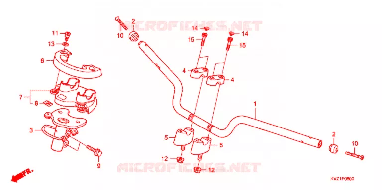 GUIDON Honda SCOOTER 250 FORZA 2009  NSS250SA9