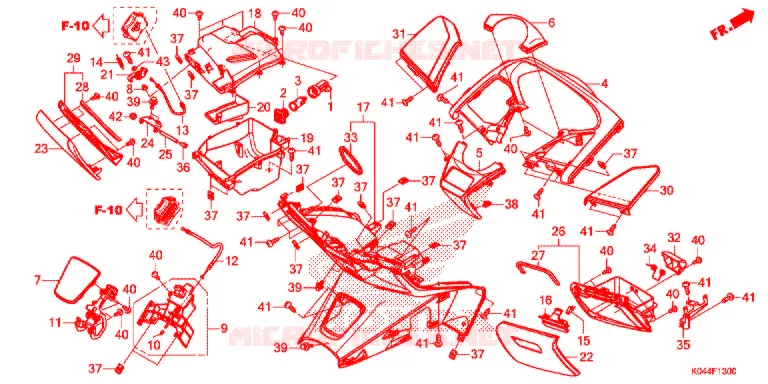 PROTEGE JAMBES Honda SCOOTER 300 FORZA 2016  NSS300AG