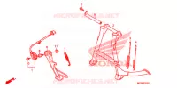 BEQUILLE pour Honda DEAUVILLE 700 ABS BLACK 2011