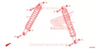 AMORTISSEUR ARRIERE pour Honda PIONEER 700 M2 CAMO 2015