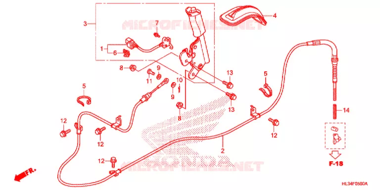 FREIN DE STATIONNEMENT Honda ATV 700 PIONEER 2016  SXS700M4G