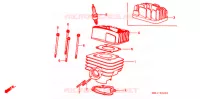 CYLINDRE   CULASSE pour Honda 50 GYRO UP 1991