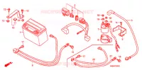 BATTERIE pour Honda TRX 250 SPORTRAX EX 2004