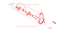 POMPE A HUILE pour Honda TRX 250 SPORTRAX EX 2005