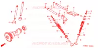ARBRE A CAMES   SOUPAPE pour Honda TRX 250 FOURTRAX RECON Electric Shift 2004
