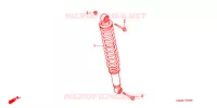 AMORTISSEUR ARRIERE pour Honda TRX 250 FOURTRAX RECON Electric Shift 2005