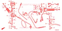 LEVIER DE GUIDON   CABLE   COMMODO ('05) pour Honda TRX 250 FOURTRAX RECON Electric Shift 2005