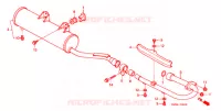 SILENCIEUX D'ECHAPPEMENT pour Honda TRX 250 FOURTRAX RECON Electric Shift 2005