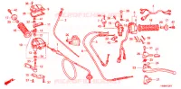 LEVIER DE GUIDON   CABLE   COMMODO ('05) pour Honda TRX 250 FOURTRAX RECON Electric Shift 2005