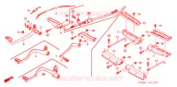 PEDALE   REPOSE PIED pour Honda TRX 250 FOURTRAX RECON Electric Shift 2005