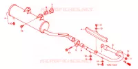 SILENCIEUX D'ECHAPPEMENT pour Honda TRX 250 FOURTRAX RECON Electric Shift 2005