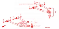 TRIANGLES AVANT pour Honda TRX 250 FOURTRAX RECON Electric Shift 2005