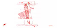 AMORTISSEUR ARRIERE pour Honda TRX 250 FOURTRAX RECON Electric Shift 2006