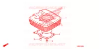 CYLINDRE pour Honda TRX 250 FOURTRAX RECON Electric Shift 2006