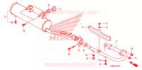 SILENCIEUX D'ECHAPPEMENT pour Honda TRX 250 FOURTRAX RECON Electric Shift 2006