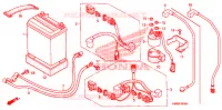 BATTERIE pour Honda TRX 250 FOURTRAX RECON Electric Shift 2006