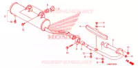 SILENCIEUX D'ECHAPPEMENT pour Honda TRX 250 FOURTRAX RECON Electric Shift 2006