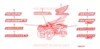 AUTOCOLLANTS pour Honda TRX 250 FOURTRAX RECON Electric Shift 2009