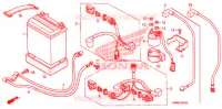BATTERIE pour Honda TRX 250 FOURTRAX RECON Electric Shift 2009