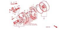 TAMBOUR DE FREIN ARRIERE pour Honda TRX 250 FOURTRAX RECON Electric Shift 2009