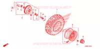 ROUE AVANT pour Honda TRX 250 FOURTRAX RECON Electric Shift 2009