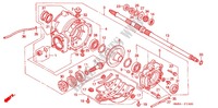ENGRENAGE FINAL ARRIERE pour Honda TRX 250 FOURTRAX RECON Standard 2004
