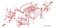 GARDE BOUE ARRIERE (TRX250TM'02/'03/'04) pour Honda TRX 250 FOURTRAX RECON Standard 2004