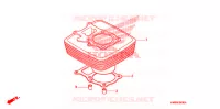 CYLINDRE pour Honda TRX 250 FOURTRAX RECON Standard 2006