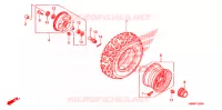 ROUE AVANT pour Honda TRX 250 FOURTRAX RECON Standard 2006