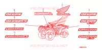 AUTOCOLLANTS pour Honda TRX 250 FOURTRAX RECON Standard 2006