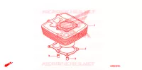 CYLINDRE pour Honda TRX 250 FOURTRAX RECON Standard 2006
