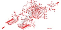 GARDE BOUE ARRIERE pour Honda TRX 250 FOURTRAX RECON Standard 2008