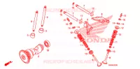 ARBRE A CAMES   SOUPAPE pour Honda TRX SPORTRAX 250 X RED 2016