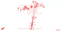 ARBRE DE DIRECTION pour Honda TRX SPORTRAX 250 X RED 2016